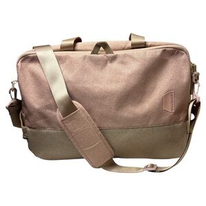 Tan and Pink Laptop Case Durable Accessory